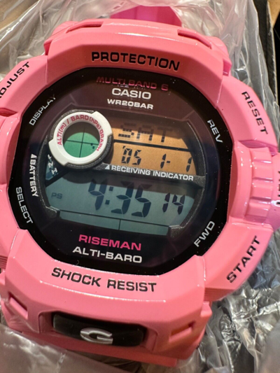 Pre-owned Casio G-shock Gw-9200kj 4jr Love The Sea And Earth Watch 2010 Riseman Pink