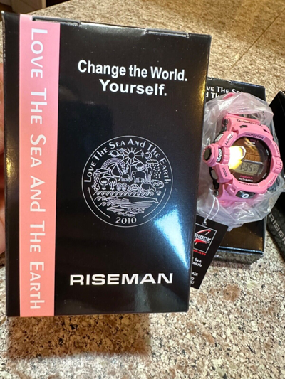 Pre-owned Casio G-shock Gw-9200kj 4jr Love The Sea And Earth Watch 2010 Riseman Pink