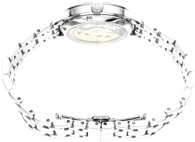 Pre-owned Seiko Women's Presage Automatic Pink Dial Stainless Steel Watch Srp839