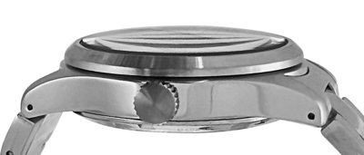 Pre-owned Seiko Men's 5 Automatic Watch 100 Meter Day Date Black Dial Watch Srpg27