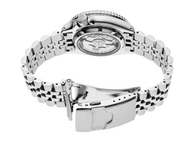 Pre-owned Seiko 5 Ssk017 Gmt Steel Case/bracelet Yellow Dial Date Automaticsport Watch$475