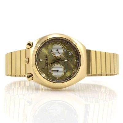 Pre-owned Citizen Men's Watch Star Wars C-3po Tsuno Chrono Yellow Gold Steel An3662-51w