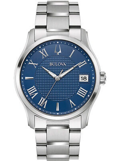 Pre-owned Bulova 96b386 Wilton Mens Watch 41mm 3atm