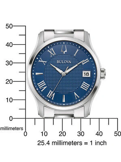 Pre-owned Bulova 96b386 Wilton Mens Watch 41mm 3atm