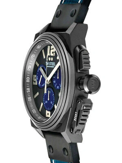 Pre-owned Tw Steel Tw-steel Tw1117 Canteen Mens Chronograph 46mm 10atm