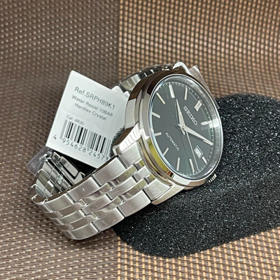 Pre-owned Seiko Srph89k1 Green Dial Stainless Steel Date Analog Automatic Men's Watch