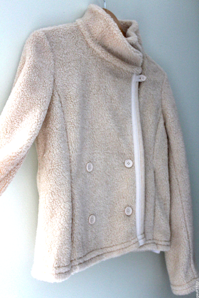 Pre-owned James Perse Standard  Faux Shearling Natural White Cozy Jacket Coat 3 L $475
