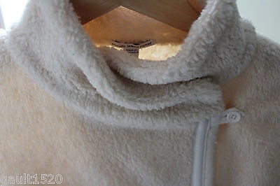 Pre-owned James Perse Standard  Faux Shearling Natural White Cozy Jacket Coat 3 L $475