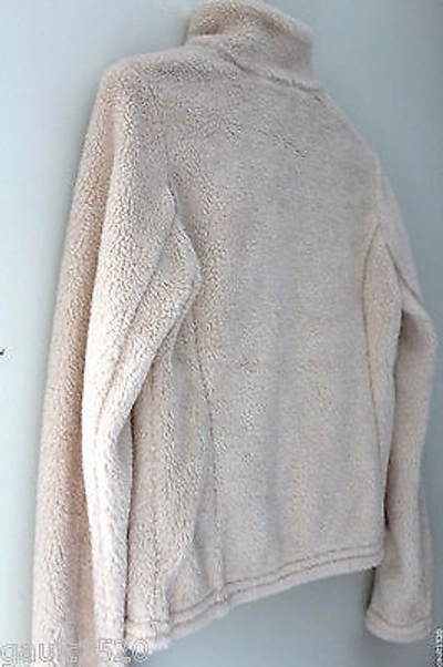 Pre-owned James Perse Standard  Faux Shearling Natural White Cozy Jacket Coat 3 L $475