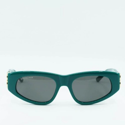 Pre-owned Balenciaga Bb0095s 005 Green/gray 53-19-135 Sunglasses