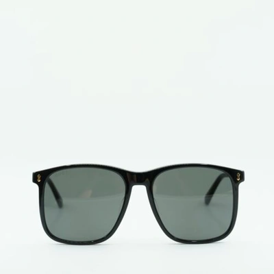 Pre-owned Gucci Gg1041s 001 Black/grey 57-17-145 Sunglasses In Gray