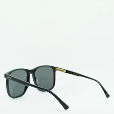 Pre-owned Gucci Gg1041s 001 Black/grey 57-17-145 Sunglasses In Gray