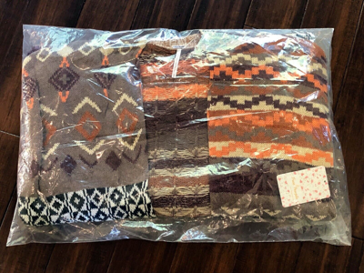 Pre-owned Free People Xs Or Small Fall Boho Cardi Maxi Landmark Cardigan In Multicolor