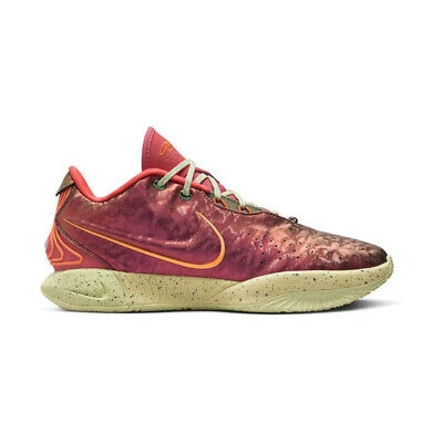 Pre-owned Nike Mens Lebron Xxi Queen Conch_ember Glow/elemental Gold Fn0708-800-size 8 In Red