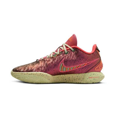 Pre-owned Nike Mens Lebron Xxi Queen Conch_ember Glow/elemental Gold Fn0708-800-size 12 In Red