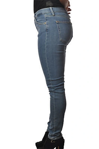 Pre-owned Dondup Woman Narrow Leg Jeans Denim 12220 In Blue