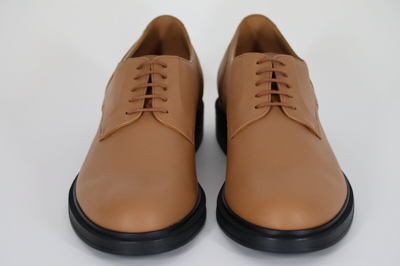 HUGO BOSS Pre-owned Dress Shoes, Mod. Saul_derb_lt, Size 42 / Us 9, Light/pastel Brown