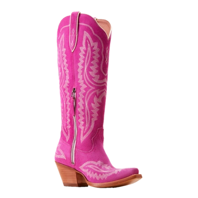 Pre-owned Ariat Ladies Casanova Haute Pink Suede Western Boots 10046859