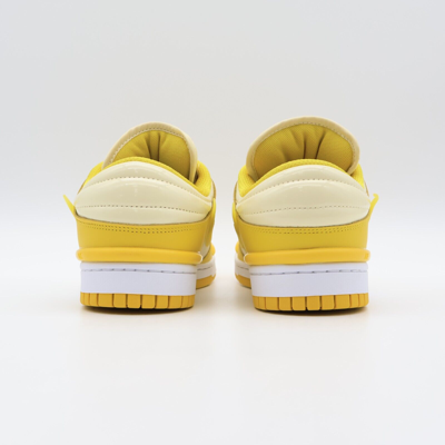 Pre-owned Nike Dz2794-100  Dunk Low Twist Coconut Milk Vivid Sulfur White (women's) In Yellow