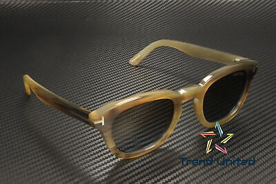 Pre-owned Tom Ford Ft1045 P 62f Horn Brown Horn Gradient Brown 48 Mm Men's Sunglasses