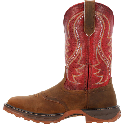 Pre-owned Durango Boots Durango® Men's Maverick Xp™ Ventilated With Insulkul™ Work Boots Ddb0479 - In Brown/red