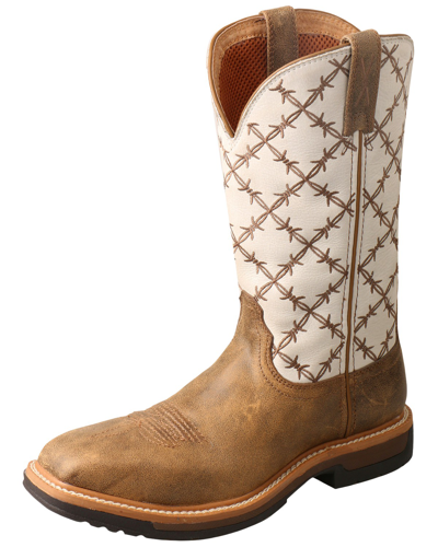 Pre-owned Twisted X Women's Lite Cowboy Western Work Boot - Alloy Toe - Wlca001 In Brown