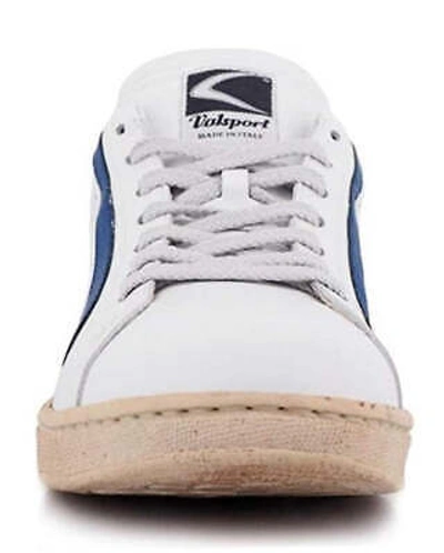Pre-owned Valsport Shoes Sneaker Casual  Tournament Mix Leather Men White/blue/red