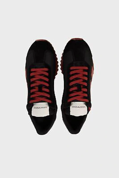Pre-owned Emporio Armani Shoes Sneaker  Man Sz. Us 9 X4x583xn647 T430 Black