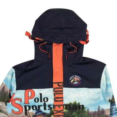 Pre-owned Polo Ralph Lauren Polo By Ralph Lauren Navy River Guide Anorak Jacket Size L In Blue