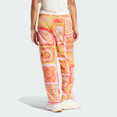 Pre-owned Adidas Originals Women Adidas X Farm Rio Premium Sportswear Pants In White