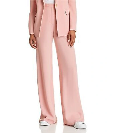 Pre-owned Elizabeth And James Womens Harmon Casual Wide Leg Pants In Pink