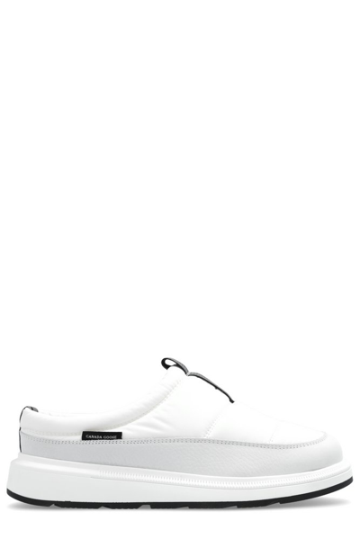 Shop Canada Goose Crofton Quilted Slides In White