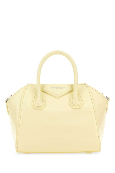 Shop Givenchy Antigona Top Handle Bag In Yellow