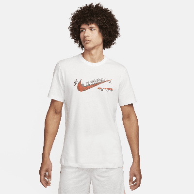 Shop Nike Men's Basketball T-shirt In White