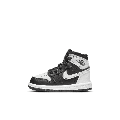 Shop Jordan 1 Retro High Og "black & White" Baby/toddler Shoes