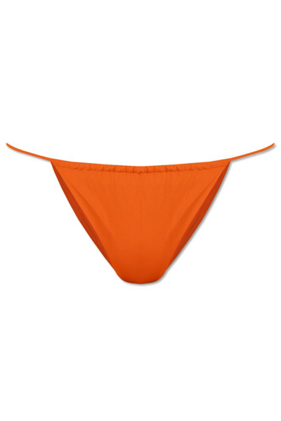 Shop Saint Laurent Bikini Bottoms In Orange