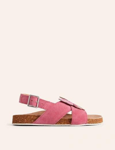 Shop Boden Novelty Cross Over Sandals Pink Butterfly Girls