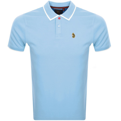 Shop Luke 1977 Meadtastic Polo T Shirt Blue