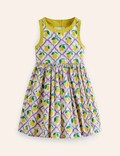 Shop Mini Boden Back Detail Dress Lavender Lemon Grove Girls Boden