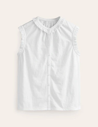 Shop Boden Olive Sleeveless Shirt White Women
