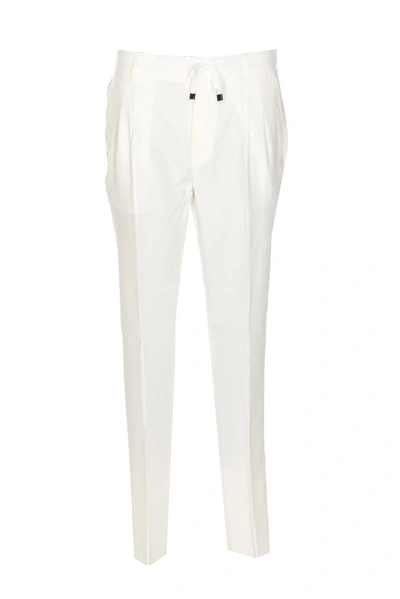 Shop Brian Dales Trousers In Bianco