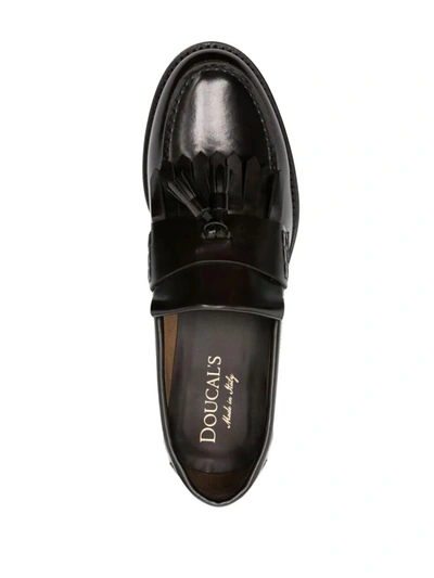 Shop Doucal's Adler Loafer Shoes In Brown