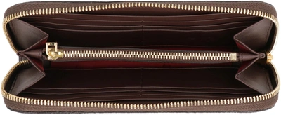Shop Etro Coated Canvas Wallet In Burgundy