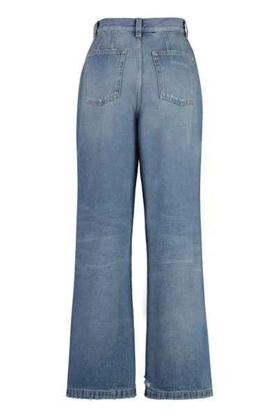 Shop Palm Angels Wide-leg Jeans In Denim