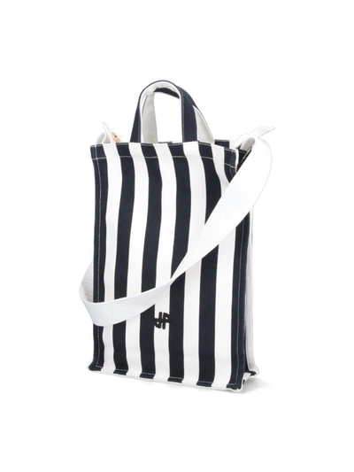 Patou Striped Bag In Black