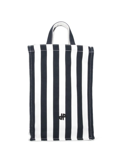 Patou Striped Bag In Black