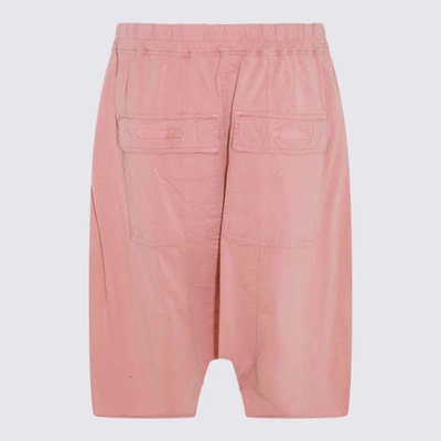 Shop Rick Owens Drkshdw Pink Cotton Shorts