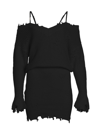Shop Ser.o.ya Women's Maude Sweater Dress In Black