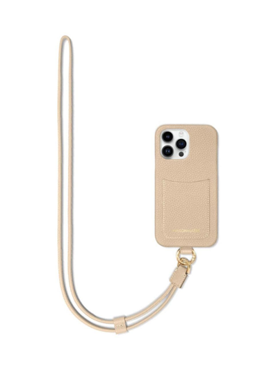Shop Maison De Sabre Sling Phone Case (iphone 15 Pro Max) In Saharan Beige