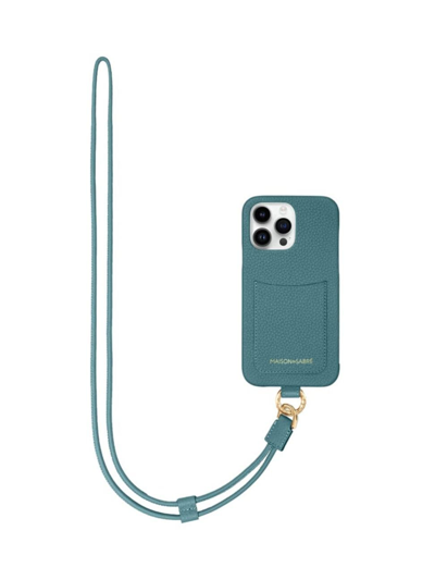 Shop Maison De Sabre Sling Phone Case (iphone 15 Pro Max) In Bondi Blue